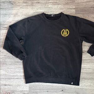 Rebel Eight Crewneck with Gold Emblem